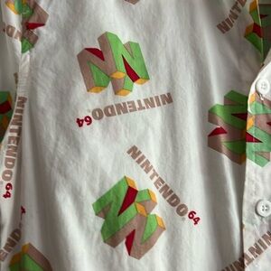 Nintendo 64 button-down shirt S